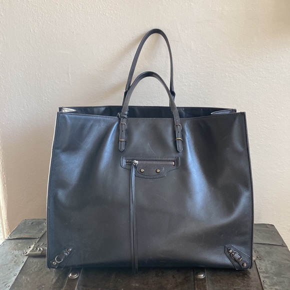 Balenciaga Papier A4 tote brown shoulder bag - Picture 3 of 13